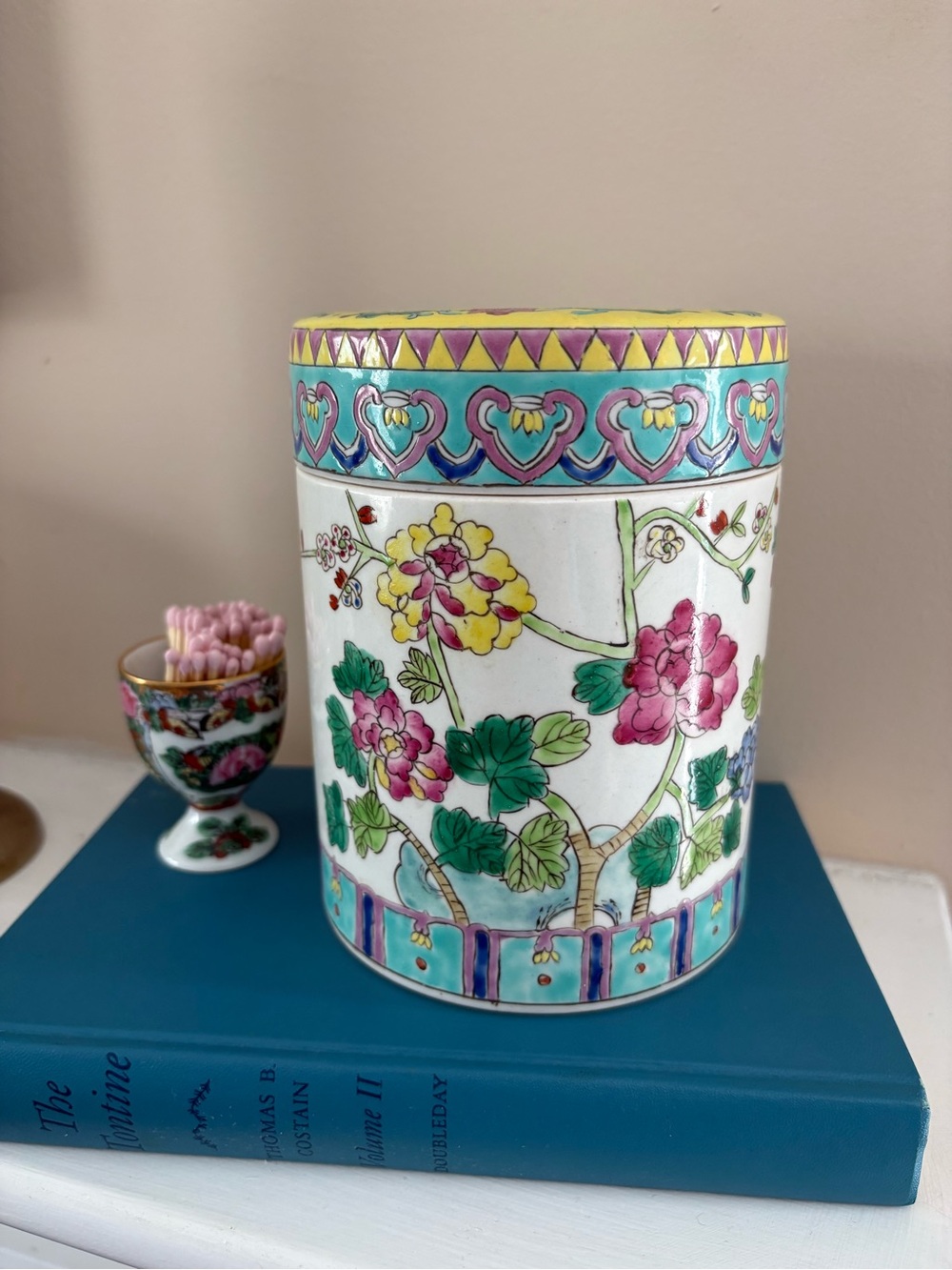 Vintage Chinoiserie Tea Caddy